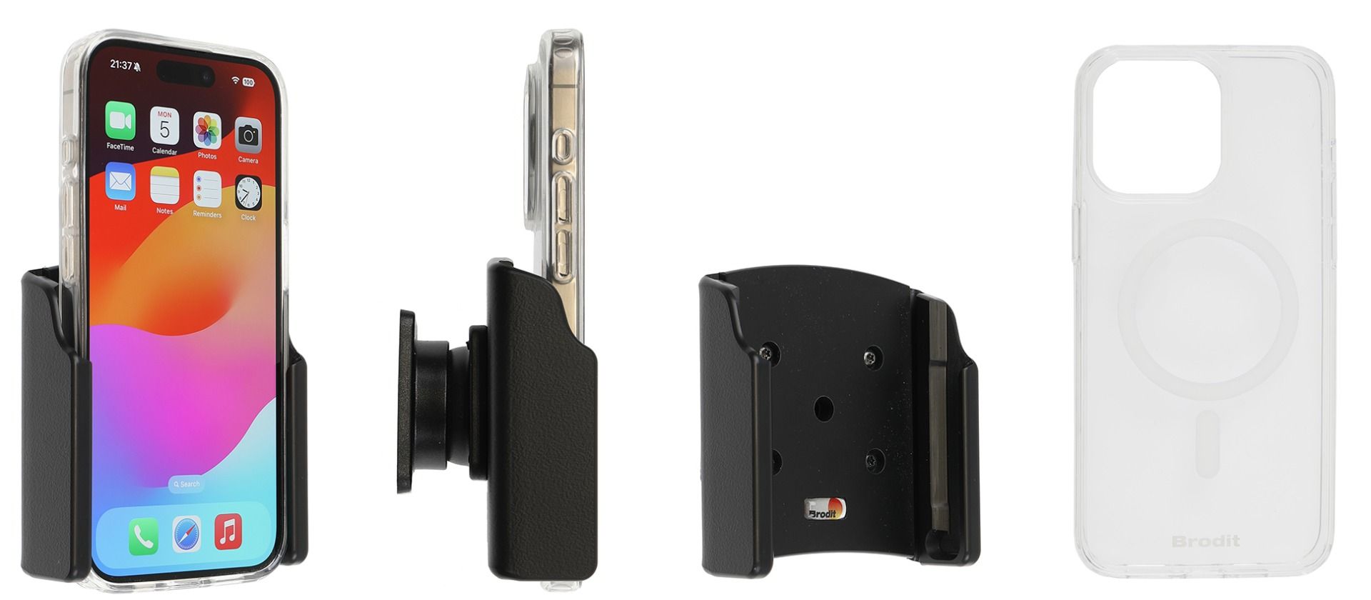 Brodit houder Apple iPhone 15 Pro with Magnetic case